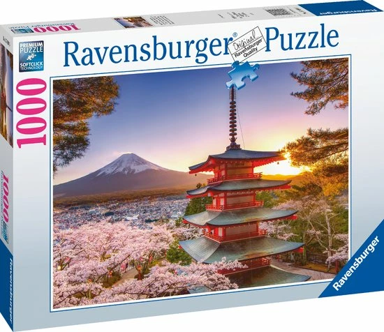 Ravensburger Puzzel Kersenbloesem Bij De Fuji Berg - Legpuzzel - 1000 Stukjes 6 Ravensburger Puzzel Kersenbloesem Bij De Fuji Berg - Legpuzzel - 1000 Stukjes - Afbeelding 4