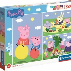Clementoni Kinderpuzzels - Peppa Pig 3 Puzzels Van 48 Stukjes, Puzzel, 4+ Jaar - 25263