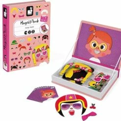 Janod Magnetibook - Gekke Gezichten Meisjes -Exporteren puzzels winkel 550x477 1