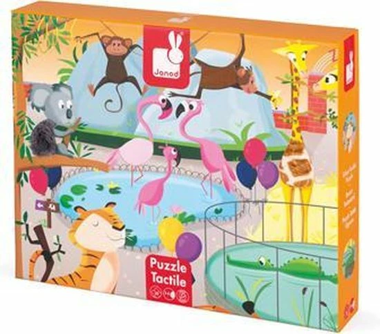 Janod Voelpuzzel - Een Dag In De Dierentuin 19 Janod Voelpuzzel - Een Dag In De Dierentuin - Afbeelding 17