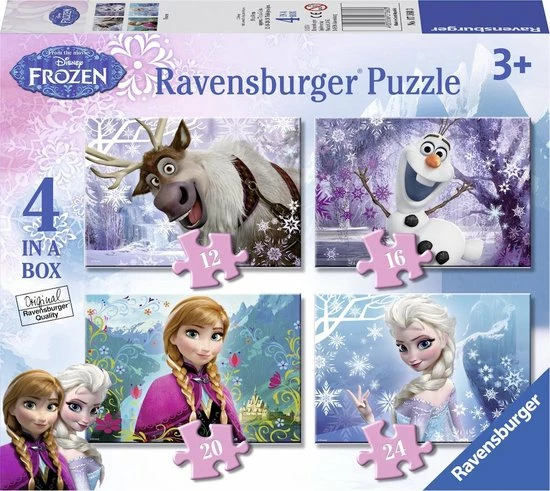 Ravensburger Puzzel Disney Frozen -12+16+20+24 Stukjes - Kinderpuzzel 3 Ravensburger Puzzel Disney Frozen -12+16+20+24 Stukjes - Kinderpuzzel