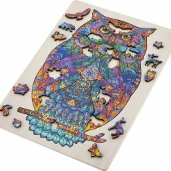 Grafix Houten Puzzel Uil | Unieke Puzzelstukjes In Vorm Van Dieren | 130 Puzzelstukjes | Puzzel Voor Kinderen En Volwassenen | Formaat 30 X 22.5 CM | Cadeau Voor Jong En Oud -Exporteren puzzels winkel 550x492 1