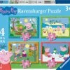 Ravensburger Puzzel Peppa Pig: 4 Seizoenen - 12+16+20+24 Stukjes -Exporteren puzzels winkel 550x499