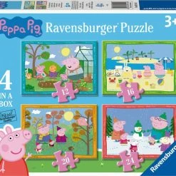 Ravensburger Puzzel Peppa Pig: 4 Seizoenen - 12+16+20+24 Stukjes