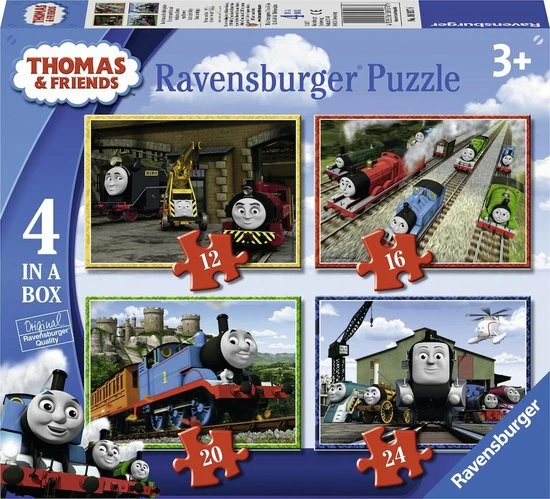 Ravensburger Thomas & Friends 4in1box Puzzel - 12+16+20+24 Stukjes - Kinderpuzzel 3 Ravensburger Thomas & Friends 4in1box Puzzel - 12+16+20+24 Stukjes - Kinderpuzzel