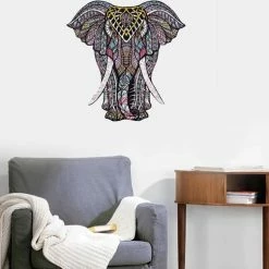 Mystery Elephant 019 A3 | Legpuzzel Olifant |houten Puzzel | 173 Stukjes | Jigsaw Houten Dierenpuzzel| Meer Dan 50 Verschillende Modellen -Exporteren puzzels winkel 550x503 3