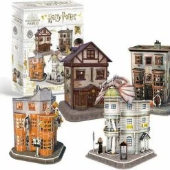 CubicFun Harry Potter - Diagon Alley Set (4x 3d Puzzel, 272 Stukjes)