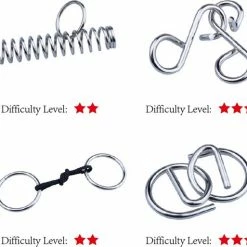 ICollection IQ Puzzel 3D - Metaal En Hout - 8 Verschillende Breinbrekers -Exporteren puzzels winkel 550x513 9