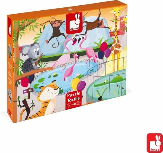 Janod Voelpuzzel - Een Dag In De Dierentuin 17 Janod Voelpuzzel - Een Dag In De Dierentuin - Afbeelding 15