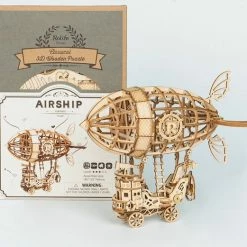 Robotime 3d-puzzel Airship 18 Cm Hout Naturel 176-delig -Exporteren puzzels winkel 550x521