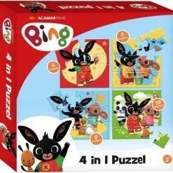Bambolino Toys - Bing 4 In 1 Puzzel - 4x6x9x16 Stukjes - Kinderpuzzel - Leren Puzzelen - Educatief Peuter Speelgoed - Puzzel 3 Jaar En Ouder - Schoencadeautje Sinterklaas -Exporteren puzzels winkel 550x523