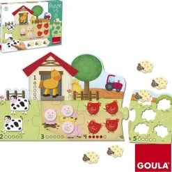Goula Vormenpuzzel Boerderij Hout - Leren Tellen - 21 Stukjes 21 Goula Vormenpuzzel Boerderij Hout - Leren Tellen - 21 Stukjes -Exporteren puzzels winkel 550x532 2