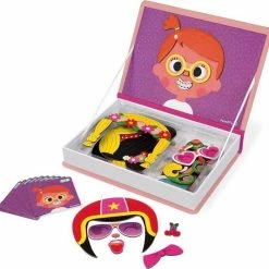 Janod Magnetibook - Gekke Gezichten Meisjes -Exporteren puzzels winkel 550x534