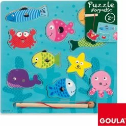 Goula Magneet Puzzel Vissen - 10 Stukjes