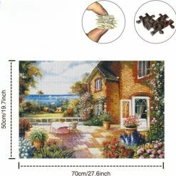 Happy Puzzle Jigsaw Legpuzzel - Huistuin - Puzzel 1000 Stukjes Volwassenen Legpuzzels - Natuur - Stad - Kunst - Hobby Speelgoed - Legpuzzels Volwassenen Kinderen - 50*70 Cm -Exporteren puzzels winkel 550x540 4