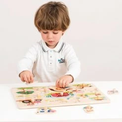 New Classic Toys Grote Houten Legpuzzel Boerderijdieren 16 Puzzelstukjes - FSC 100%-gecertificeerd Hout -Exporteren puzzels winkel 550x544 3