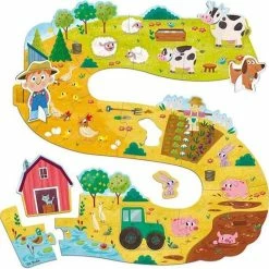 Goula Vormenpuzzel Boerderij Junior Hout - 17 Stukjes -Exporteren puzzels winkel 550x546 1