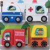 Pucts Houten Puzzel Voertuigen - Brandweer Politieauto En Ambulance -Exporteren puzzels winkel 550x546 4