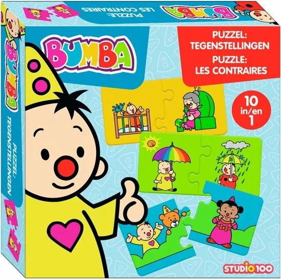 Bumba Puzzel 10 In 1 - Tegenstellingen - 10 Puzzels Van 2 Stuks 4 Bumba Puzzel 10 In 1 - Tegenstellingen - 10 Puzzels Van 2 Stuks - Afbeelding 2