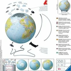 Ravensburger 3D Puzzel De Aarde (Engels)- 3D Puzzel - 540 Stukjes -Exporteren puzzels winkel 550x548 11