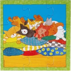 Bambolino Toys - Dikkie Dik - 4 In 1 Puzzelset - 4+6+9+16 Stukjes - Kinderpuzzel - Leren Puzzelen - Educatief Peuter Speelgoed - Puzzel 3 Jaar En Ouder - Schoencadeautje Sinterklaas -Exporteren puzzels winkel 550x549 4