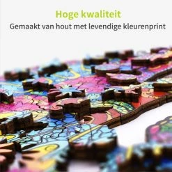 ACROPAQ Houten Puzzel Kameleon - 150 Stukjes, A4 Formaat 210 X 297 Mm, Puzzel Voor Kinderen En Volwassenen -Exporteren puzzels winkel 550x549 42