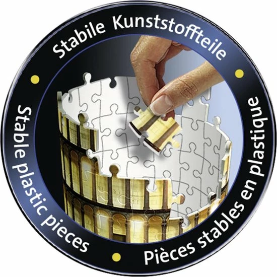 Ravensburger Toren Van Pisa 3D Puzzel Night Edition - 216 Stukjes 7 Ravensburger Toren Van Pisa 3D Puzzel Night Edition - 216 Stukjes - Afbeelding 5