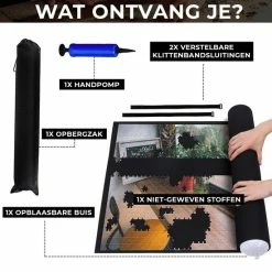 Merkloos Puzzelmat Premium - Puzzelmat 500, 1000 & 1500 Stukjes - Puzzelmat 1000 Stukjes - Puzzelmat 1500 Stukjes - Puzzelrol - Puzzelmat Voor Legpuzzel - Portapuzzle - Zwart - Kerstcadeau - Voor Mannen - Voor Vrouwen - Kerst Cadeau Voor Man - Vrouw -Exporteren puzzels winkel 550x550 171