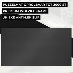 Merkloos Puzzelmat Premium - Puzzelmat 500, 1000 & 1500 Stukjes - Puzzelmat 1000 Stukjes - Puzzelmat 1500 Stukjes - Puzzelrol - Puzzelmat Voor Legpuzzel - Portapuzzle - Zwart - Kerstcadeau - Voor Mannen - Voor Vrouwen - Kerst Cadeau Voor Man - Vrouw -Exporteren puzzels winkel 550x550 172