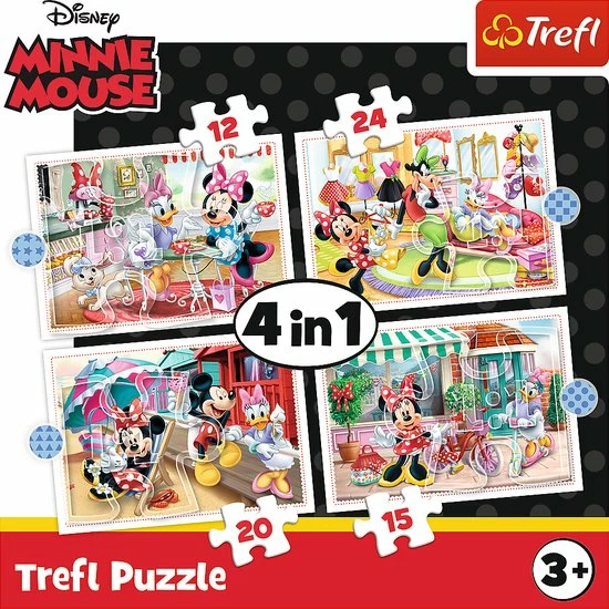 Trefl Minnie Mouse 4-in-1 Puzzel - 12/15/20/24 Stukjes 9 Trefl Minnie Mouse 4-in-1 Puzzel - 12/15/20/24 Stukjes - Afbeelding 7