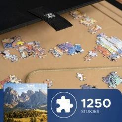 Just4Fun Puzzelmat Voor 800 - 1000 - 1250 Stukjes - 49cm X 85cm Puzzelbord - Puzzelmap Opbergsysteem Voor Legpuzzel Met Organiseer Vakjes - Portapuzzle -Exporteren puzzels winkel 550x550 404