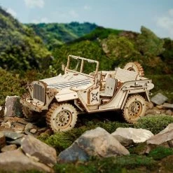 Robotime Modelbouwpakket Army Jeep 18,9 Cm Hout 369-delig -Exporteren puzzels winkel 550x550 405