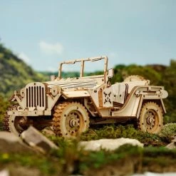 Robotime Modelbouwpakket Army Jeep 18,9 Cm Hout 369-delig -Exporteren puzzels winkel 550x550 406