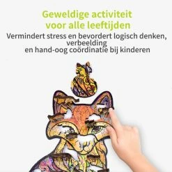 ACROPAQ Houten Puzzel Vos - 150 Stukjes, A4 Formaat 210 X 297 Mm, Puzzel Voor Kinderen En Volwassenen -Exporteren puzzels winkel 550x550 457