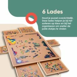 Puzzlr - Puzzelbord Met Opbergsysteem - Houten Puzzelplaat Onderlegger Met 6 Laden - 1500 Stukjes -Exporteren puzzels winkel 550x550 485
