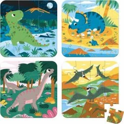 Janod Puzzel - 4 Puzzels Dinosaurus -Exporteren puzzels winkel 550x550 95