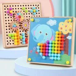 B-Joy BJoy Insteek Moza Ek Set 3D Puzzels - Houten Speelgoed Kinderen Cadeau Sinterklaas Kerst