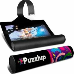 Puzzlup 1500 - Puzzelmat Neopreen - Zelfsluitend & Antislip - Portapuzzle Met Luxe Opbergtube - Tot En Met 1500 Stukjes - 66 X 120 Cm
