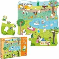 Goula XXL Legpuzzel - Naar Buiten - 16 Stukjes -Exporteren puzzels winkel 550x554 4