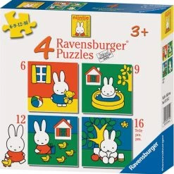 Ravensburger Nijntje. Vier Puzzels -6+9+12+16 Stukjes - Kinderpuzzel 18 Ravensburger Nijntje. Vier Puzzels -6+9+12+16 Stukjes - Kinderpuzzel -Exporteren puzzels winkel 550x555 3