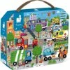 Janod Puzzelkoffer De Stad -Exporteren puzzels winkel 550x561