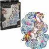 Grafix Houten Puzzel Unicorn | Unieke Puzzelstukjes In Vorm Van Fantasie Thema | 130 Puzzelstukjes | Puzzel Voor Kinderen En Volwassenen | Formaat 30 X 22.5 CM | Cadeau Voor Jong En Oud