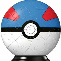 Ravensburger 3D Puzzel Pok Mon Pok Ball Blauw/Wit - 54 Stukjes -Exporteren puzzels winkel 550x564