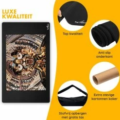 The Friendly. The Friendly Puzzelmat 1500 Stukjes Voor Legpuzzel - Puzzel Opbergsysteem & Puzzelkleed Oprolbaar - Puzzelplaat - Puzzelbord - Portapuzzle De Luxe Puzzelkoffer - Puzzelmap 1500 Stukjes - 70x120cm -Exporteren puzzels winkel 550x566 2