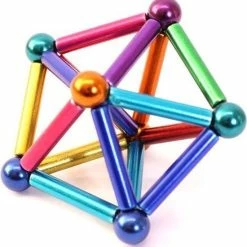 Merkloos Magnetische Sticks - Magneetballetjes - Neocube - Magnetisch Speelgoed - Balletjes Magneet - Verschillende Kleuren - 3D Puzzel -Exporteren puzzels winkel 550x567 2