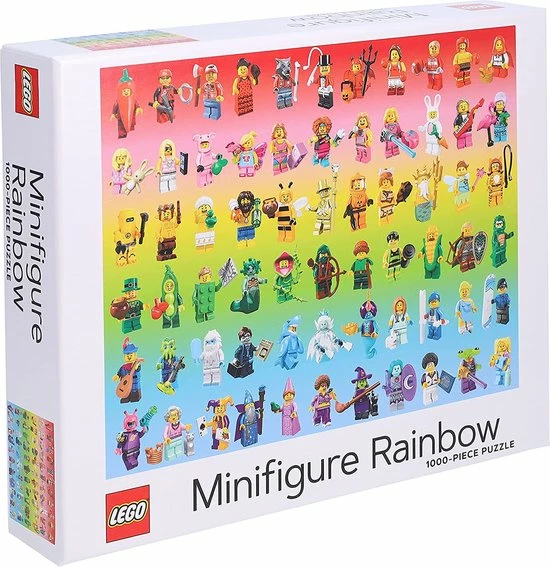 LEGO Minifigure Rainbow 1000-piece Puzzel 4 LEGO Minifigure Rainbow 1000-piece Puzzel - Afbeelding 2