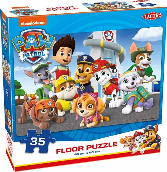 Tactic - PAW Patrol Vloerpuzzel - 60x40 Cm - 35 Stukjes - Multicolor 3 Tactic - PAW Patrol Vloerpuzzel - 60x40 Cm - 35 Stukjes - Multicolor