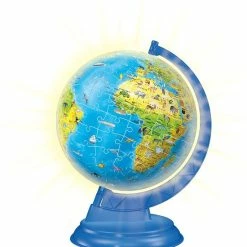 Ravensburger XXL Globe (Engels) Night Edition - 3D Puzzel - 180 Stukjes -Exporteren puzzels winkel 550x581