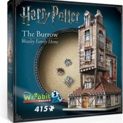 The Burrow- Weasley Family Home - Wrebbit 3D Puzzel - Harry Potter - 415 Stukjes