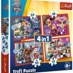 Trefl Paw Patrol 4-in-1 Puzzel - 35/48/54/70 Stukjes